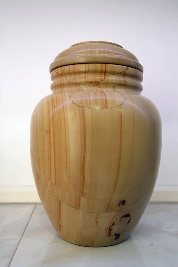 Urna cineraria in legno naturale - cremazione Napoli